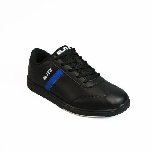 ELITE Men's Black/Royal Basic Athletic Lace Up Bowling Shoes with Univ
