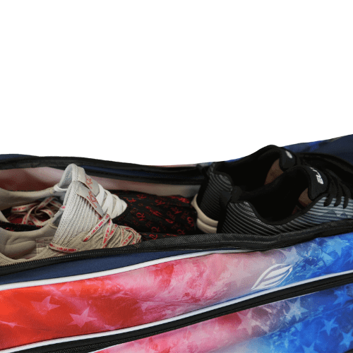 ELITE Basic Triple Roller Red/White/Blue Freedom Bowling Bag - BowlersParadise.com