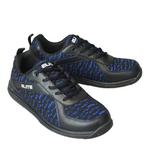 ELITE Men s Pinnacle Black Royal Athletic Lace Up Bowling Shoes with U EliteBowling