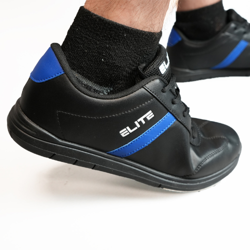 Elite Men s Basic Lace Up Bowling Shoes with Universal Sliding Soles