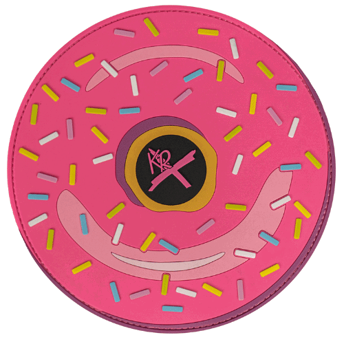 KR Strikeforce Round Shammy Leather Pad Pink Donuts - BowlersParadise.com