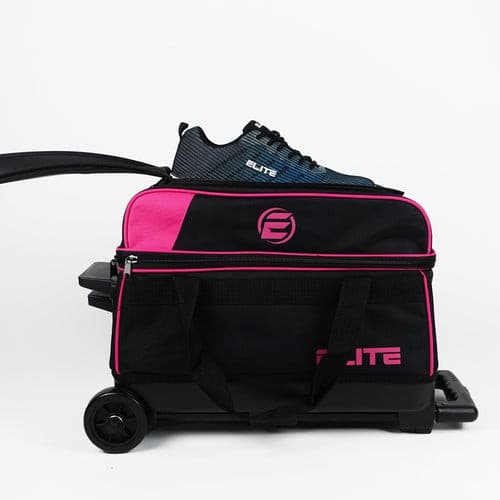 Elite Double Roller Pink Bowling Bag | 2 Ball Bowling Bag