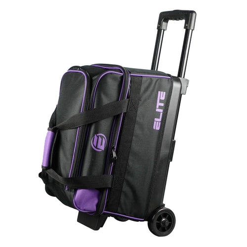 Pyramid Prime Dubbele Roller 2 Ball Bowling Bag met groot apart compartiment voor bowling schoenen (tot US Mens Size 15) of accessoires, intrekbare handgreep - breidt uit tot 40 Pyramid Prime Dubbele Roller 2 Ball Bowling Bag met groot apart compartiment voor bowling schoenen (tot US Mens Size 15) of accessoires, intrekbare handgreep - breidt uit tot 40